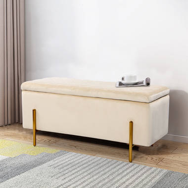 Gourley upholstered flip top storage deals bench